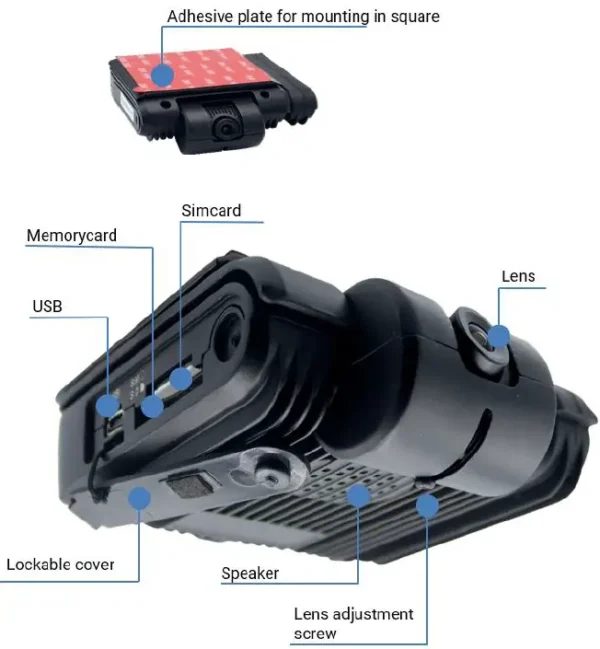 Kit Cámara Dual GPS 4G  Analíticas Conductor - Imagen 3